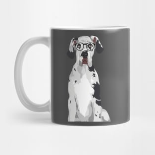 Hipster Great Dane T-Shirt for Dog Lovers Mug